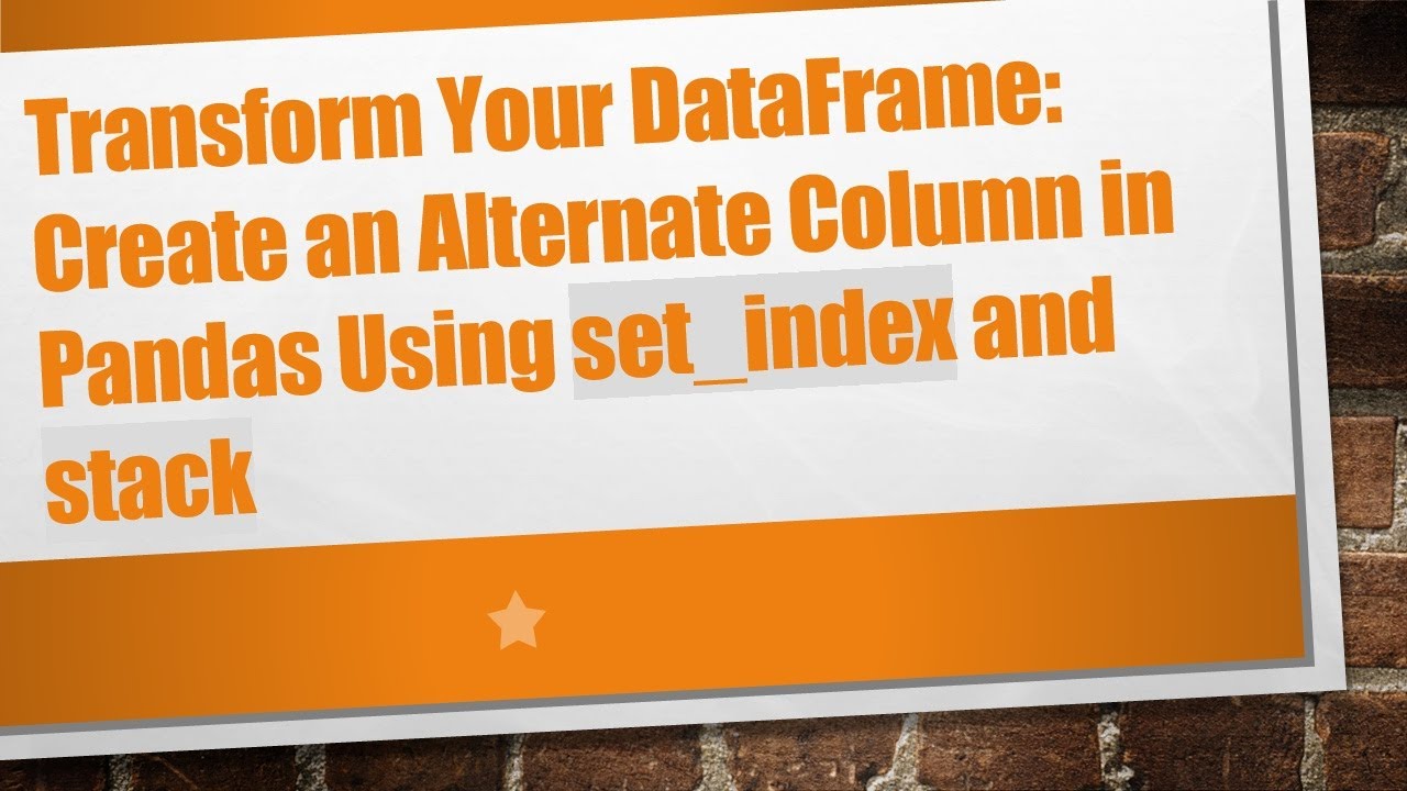 Create Alternating Column in Pandas DataFrame