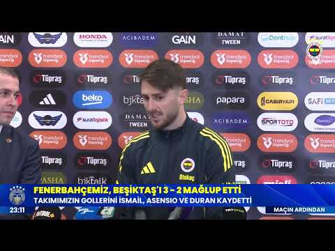 Oyuncumuz İsmail Yüksek'in maç sonu açıklamaları | Beşiktaş 2-3 Fenerbahçe