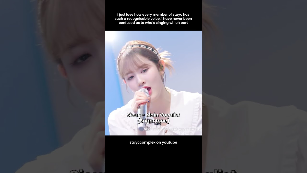 Stayc's Unique Vocal Tones 🎶