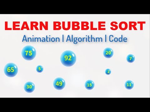 Bubble Sort Animation | Algorithm | Code
