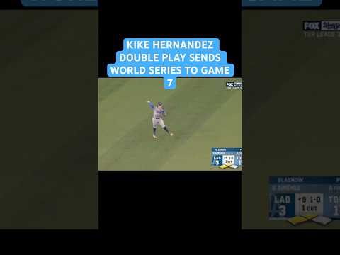 KIKE HERNANDEZ INSANE DOUBLE PLAY SENDS WORLD SERIES TO GAME 7