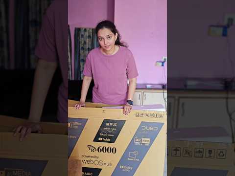 Bought a new 55-inch TV for just 21,900. Thanks for the advice 🤑 #television #unboxing #sumiitalks