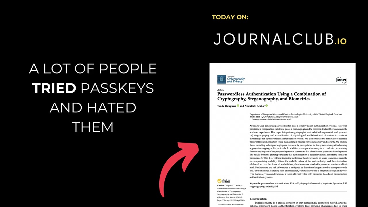 Revolutionizing Security: Passwordless Authentication with Cryptography, Steganography & Biometrics 🔐