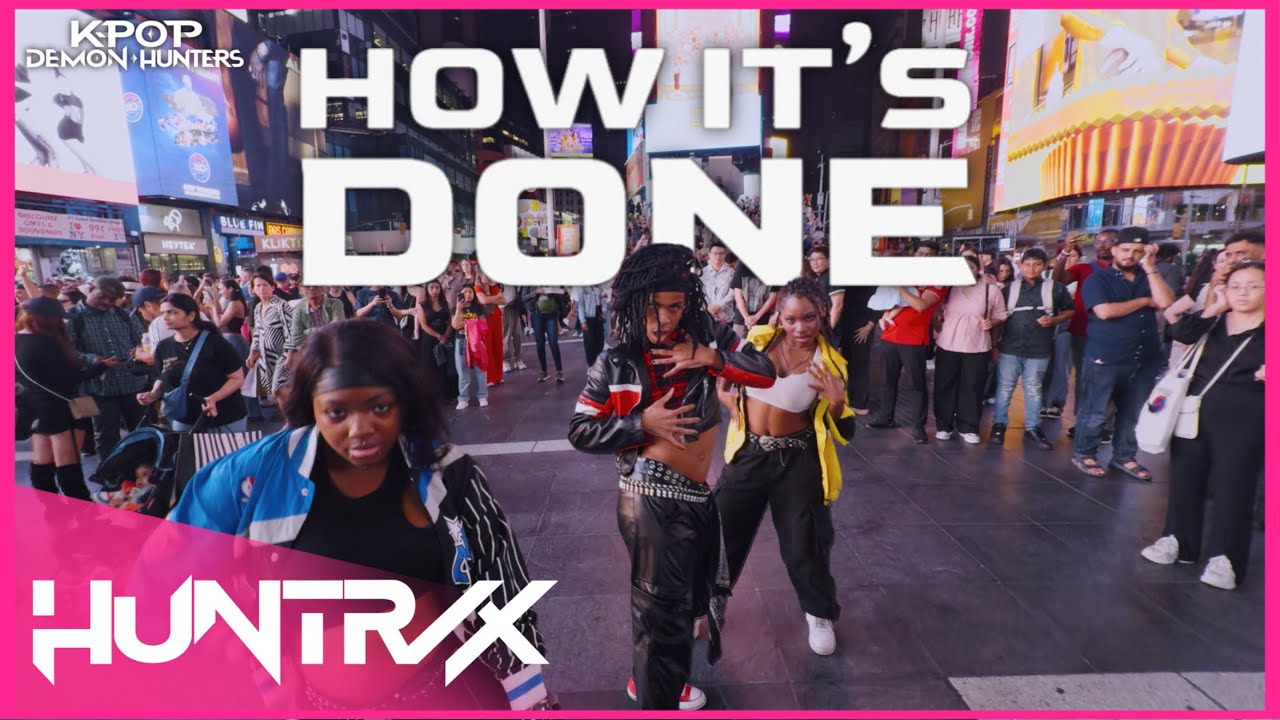 KPOP In Public NYC 🌟 Quantum Dance Crew Performs Epic ONE TAKE HUNTR/X Cover