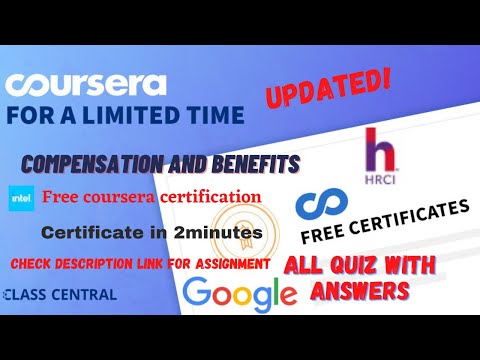 Compensation and Benefits, (week1-4) All Quiz Answers.#coursera #learning #quiz #mr  #quizanswers