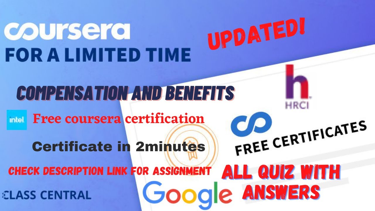 Complete Quiz Answers for Compensation & Benefits Course (Weeks 1-4) 📚