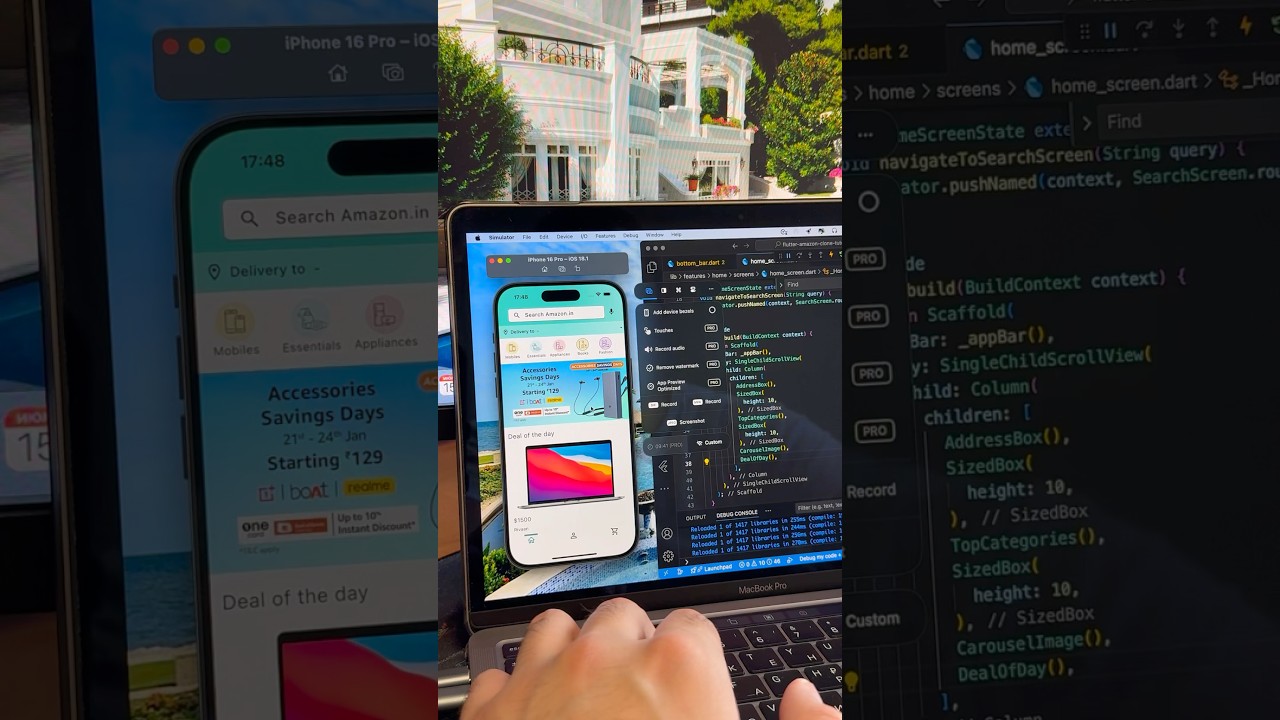 Build an Amazon-like Marketplace in Flutter in 20s
