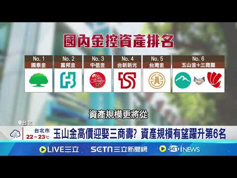 三商壽雙龍搶珠! 玉山.中信金搶親股價兩樣情 雙龍搶珠股價兩樣情! 玉山金跌逾7% 中信金反漲｜記者 劉馥慈 張詠筌｜台灣要聞20251027｜三立iNEWS