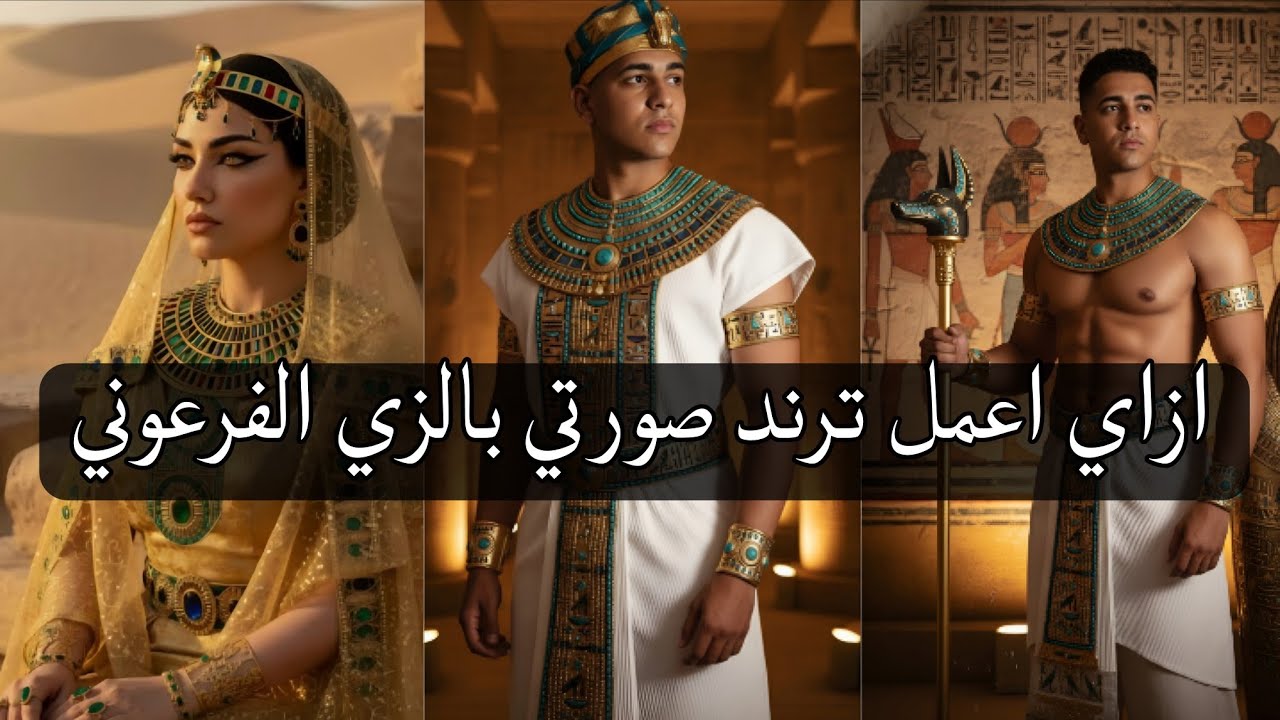 كيف تحول صورتك إلى زي فرعوني قبل افتتاح المتحف المصري الكبير 🏺