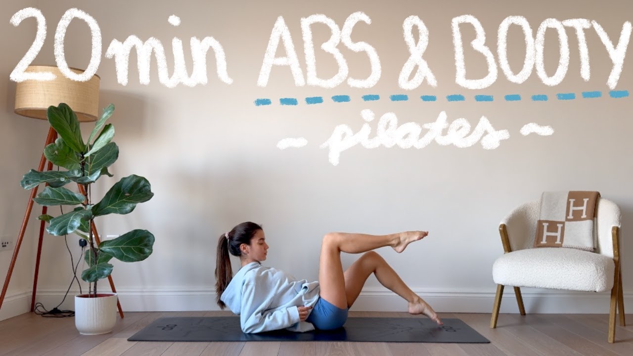 20-Minute Abs & Booty Workout | At-Home Pilates (No Equipment)