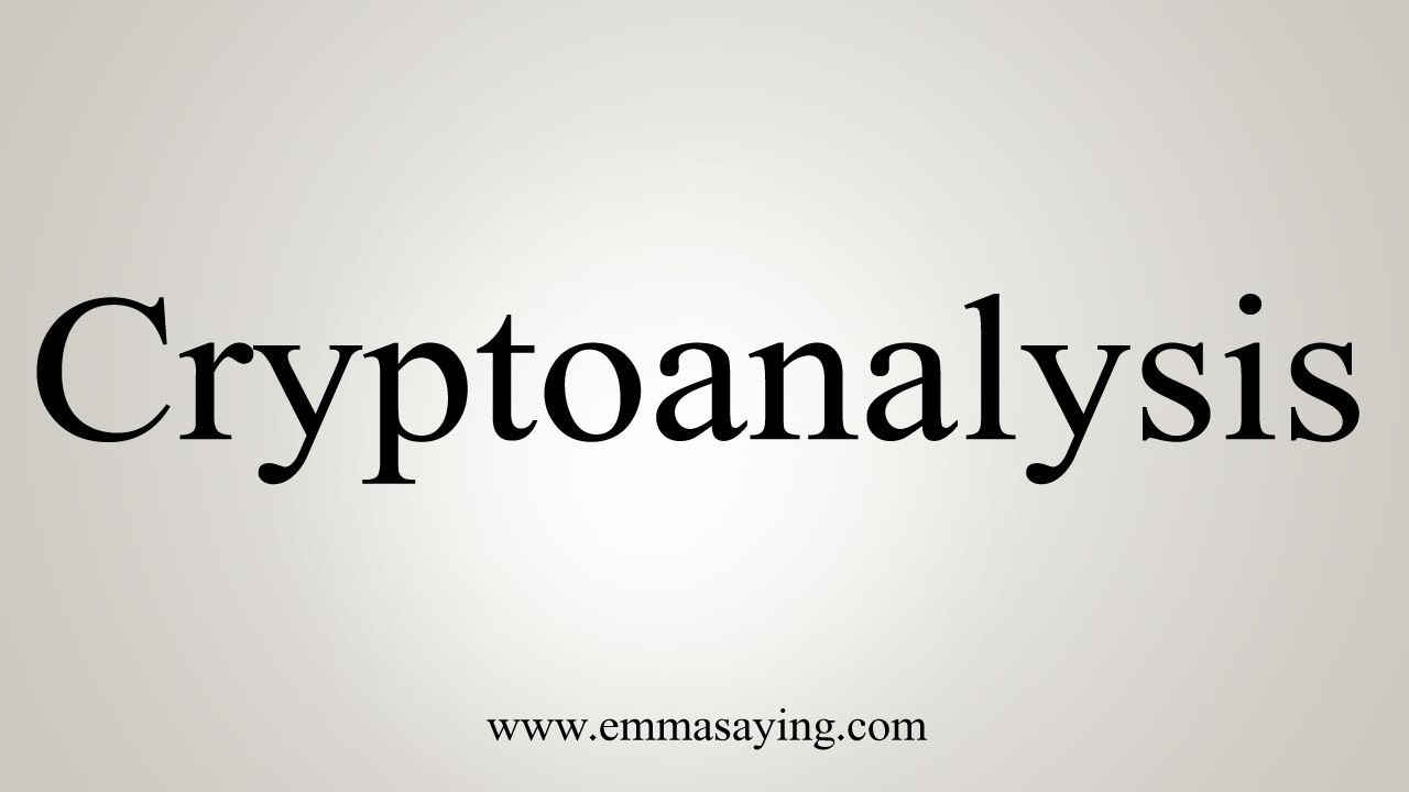 How to Pronounce 'Cryptoanalysis' | EmmaSaying 🎙️