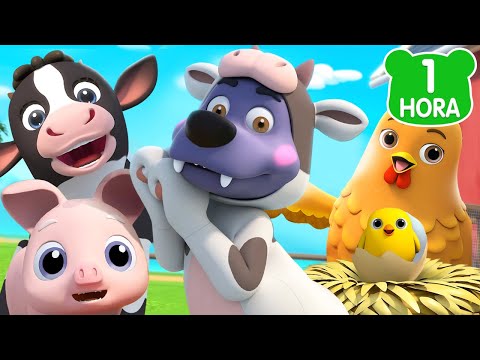 Os Animais da Fazenda 🐮🐷🐏 | Clássicos Infantis | 1 HORA DE BABYBUS  | Músicas Infantis em Português