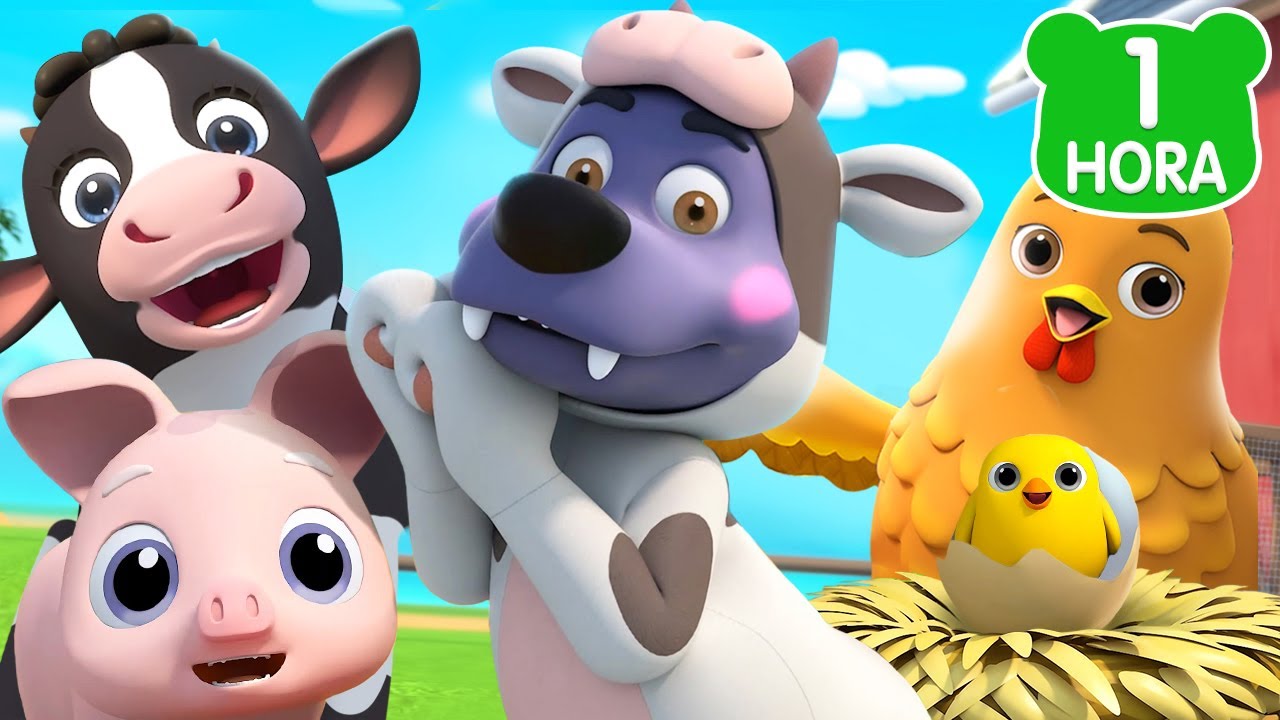 Animais da Fazenda para Crianças 🐮🐷🐑 | Músicas Infantis em Português | 1 Hora de Diversão com BabyBus