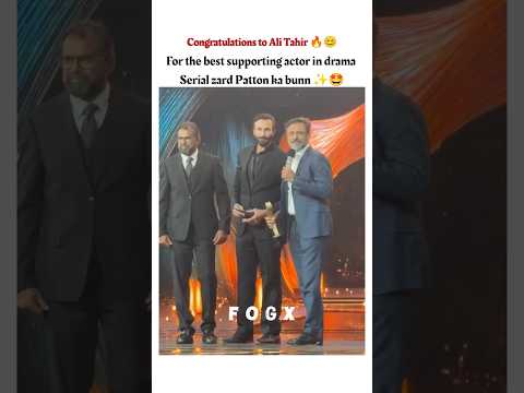 Ali Tahir best actor award for zard Patton ka bunn ✨🔥#alitahir #love #zardpattonkabunn #humtv