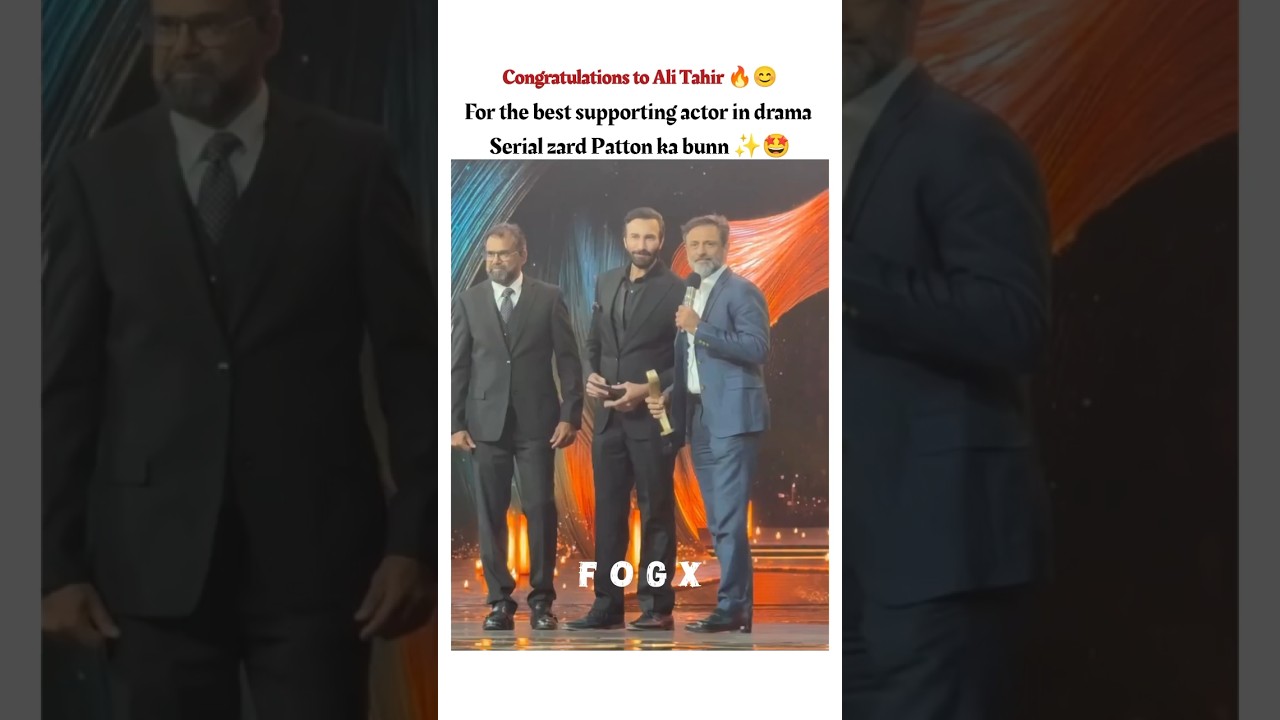 Ali Tahir Wins Best Actor for Zard Patton ✨