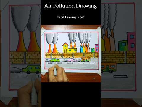 Air Pollution Drawing #shorts #drawing #pollution