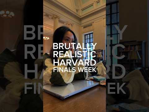*BRUTALLY REALISTIC* Harvard Finals Week Vlog