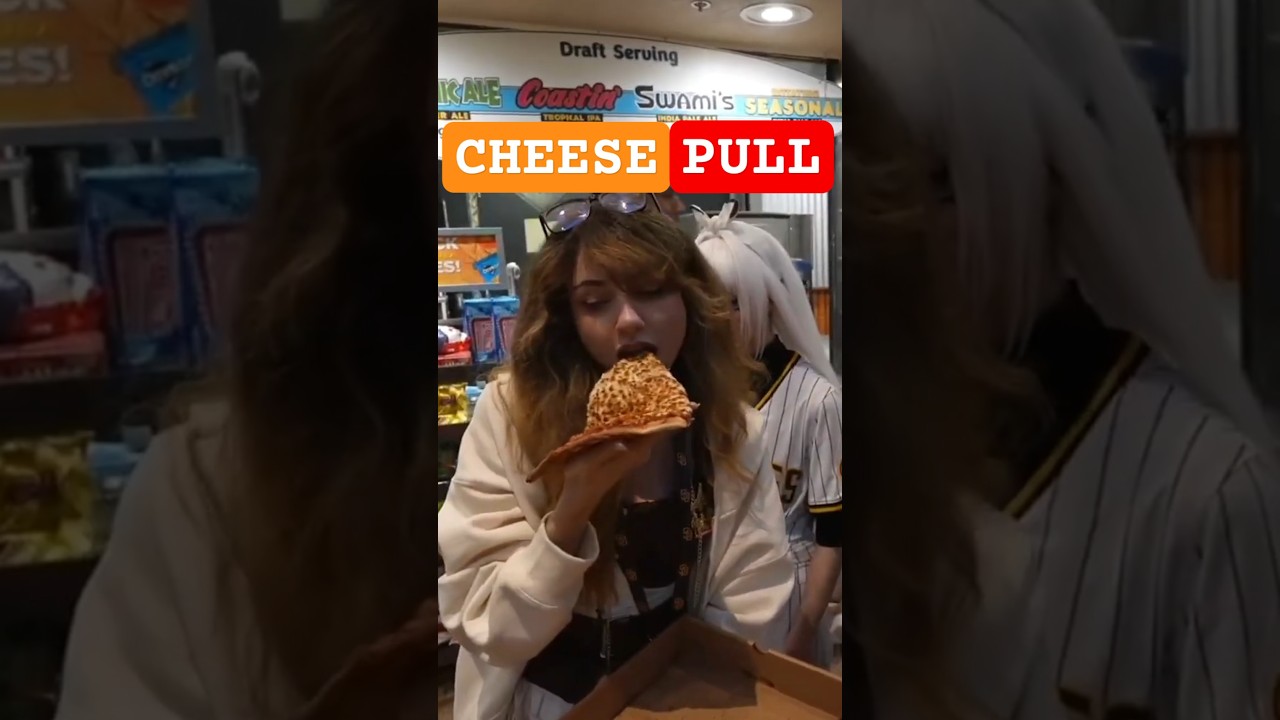 BonnieRabbit & Emiru Tackle Ballpark Pizza 🍕 | Epic Baseball Game Taste Test