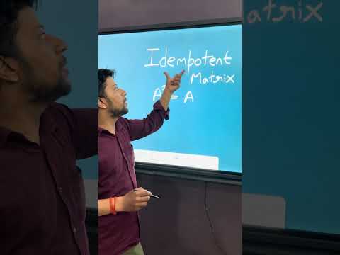 Idempotent Matrix #spcmaths #sushantsirspc #sushantsirphysics