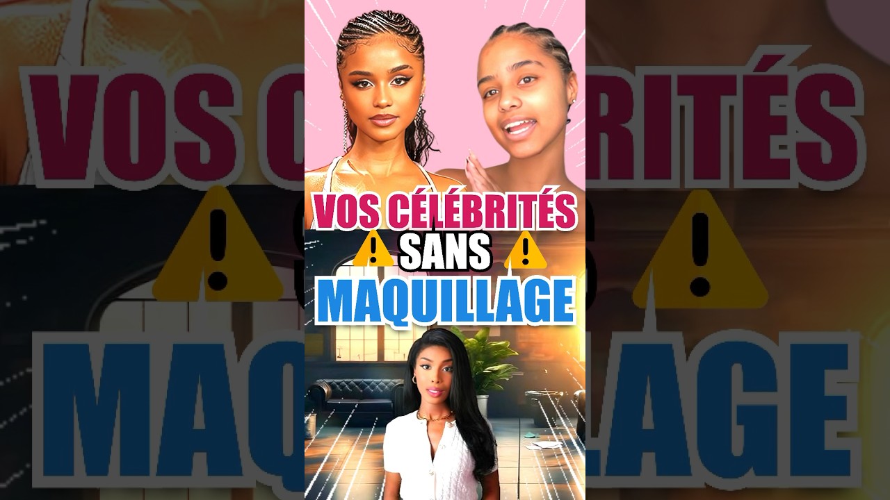 AYA NAKAMURA et TYLA SANS MAQUILLAGE 😱✨... #shorts