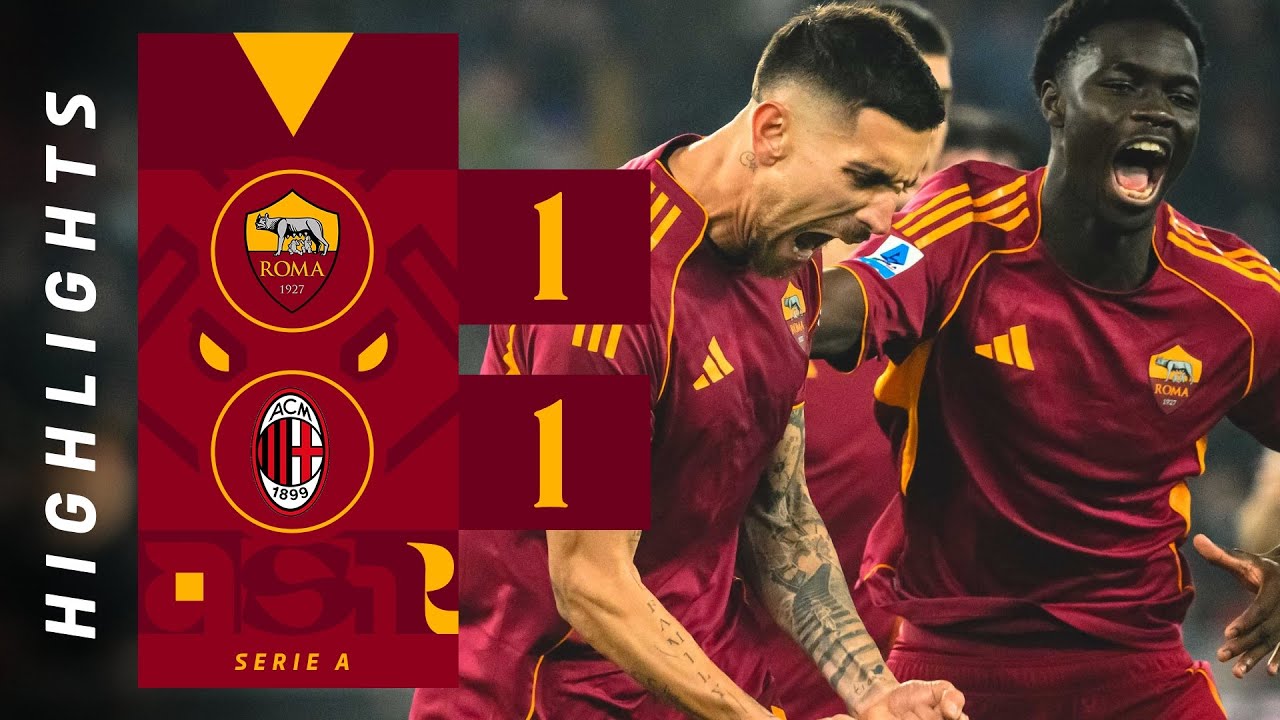 Roma 1-1 Milan | Serie A Highlights 2025-26 ⚽
