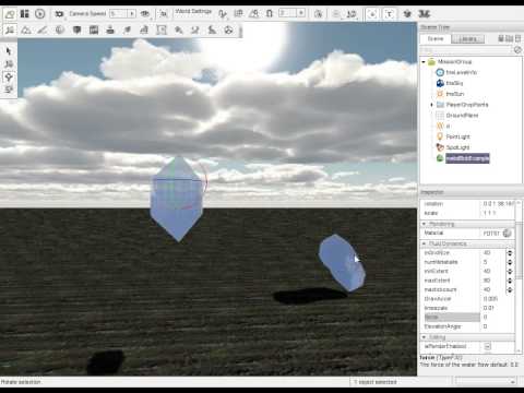 Fluid Dynamics Simulation with Real Time Updating and Spherical Texture Mapping