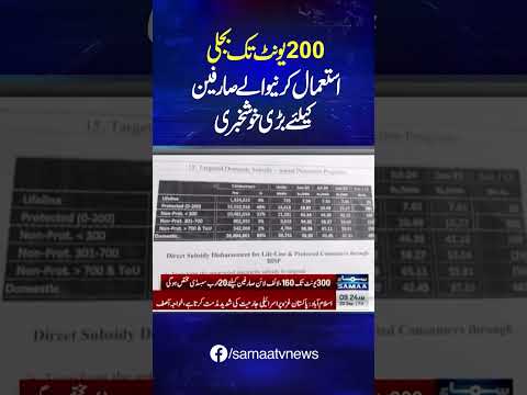 Good news for electricity consumers | SAMAA TV