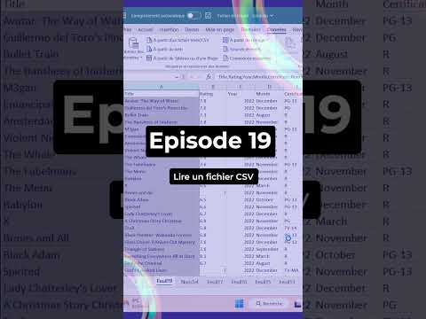 Ouvrir et utiliser un fichier CSV dans Excel
