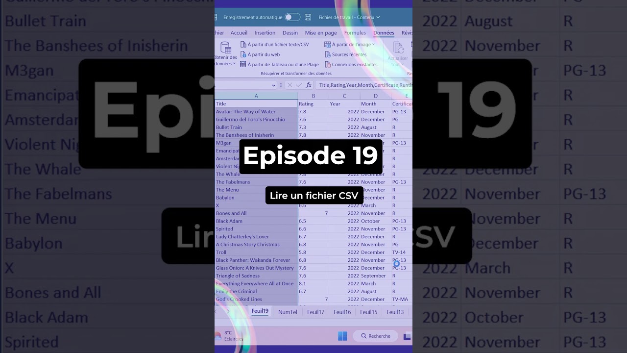 Comment ouvrir et utiliser un fichier CSV dans Excel