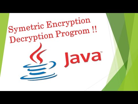 Symmetric Encryption Program Tutorial #java #programming #coding