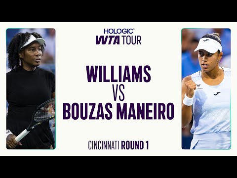 Venus Williams vs. Jessica Bouzas | 2025 Cincinnati Round 1 | WTA Match Highlights