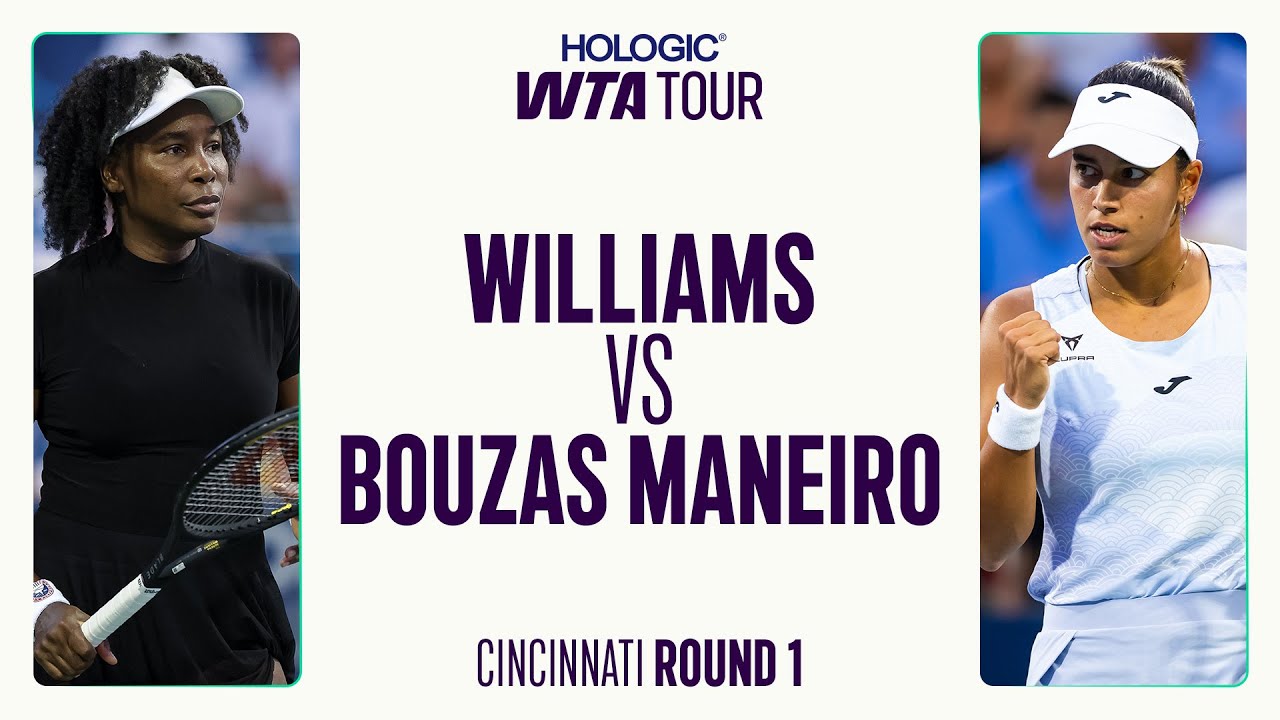 Venus Williams vs. Jessica Bouzas | Exciting 2025 Cincinnati Round 1 Highlights 🎾