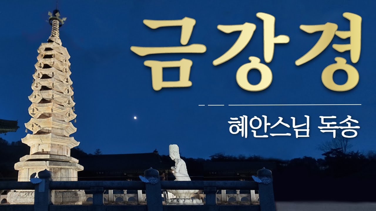 금강경 독송 - 혜안스님 (한글자막)