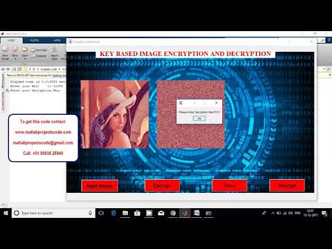 KEY BASED IMAGE ENCRYPTION AND DECRYPTION USING IMAGE PROCESSING