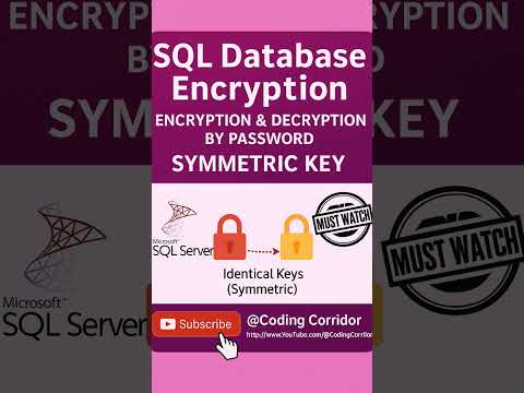 SQL Server Database Encryption & Decryption | Symmetric Key Tutorial #csharp #coding #shorts