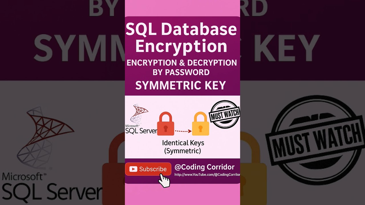 Master SQL Server Data Encryption & Decryption with Symmetric Keys π