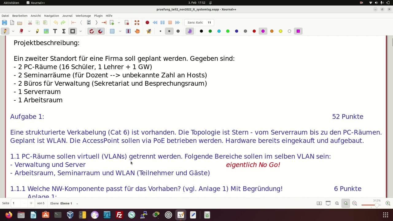IT-Systemmanagement Abschlussprüfung Teil 2 AP2 BaWü 2022