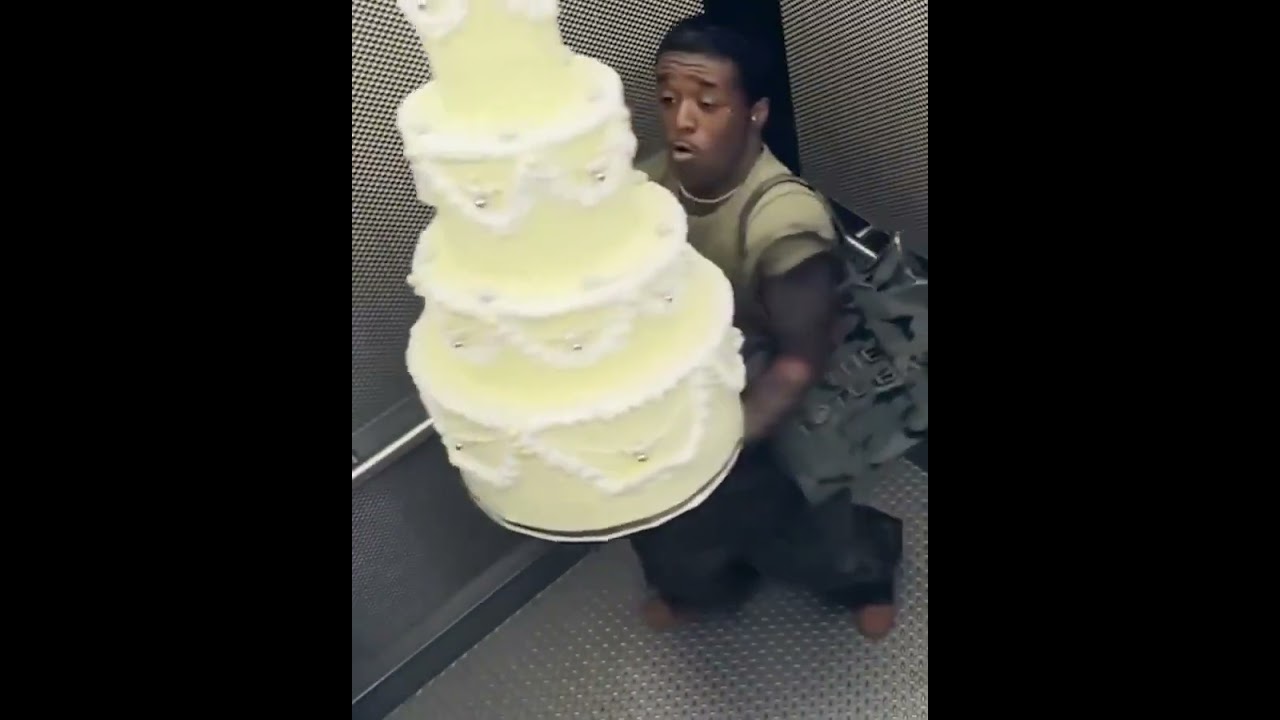 Lil Uzi Vert with a Huge Cake 🎂