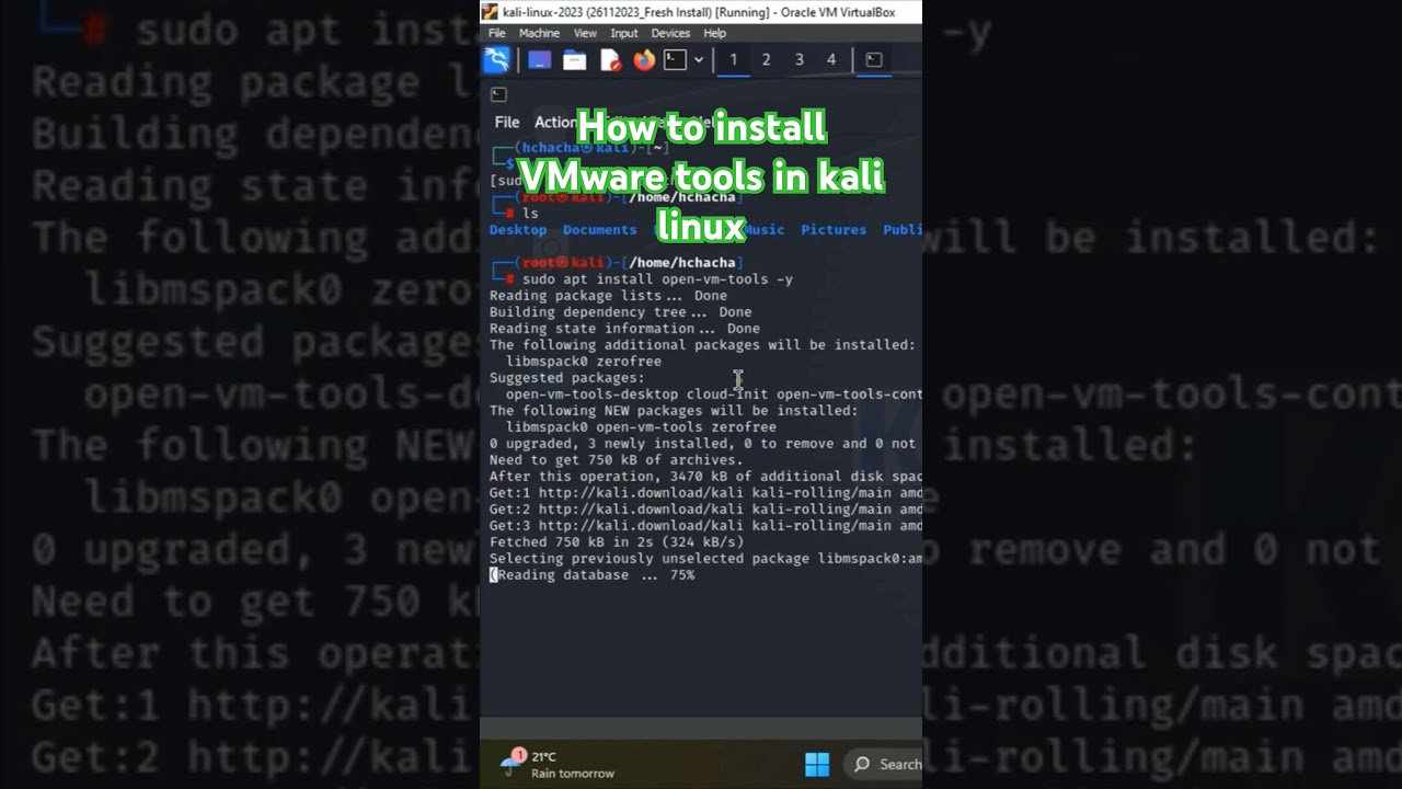 Install VMware Tools in Kali Linux 🛠️