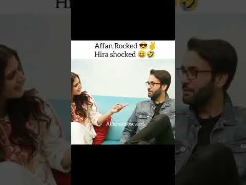Affan waheed | rocked😎✌🏻| hira mani | shocked😳😜#shorts #drama #pakistanidrama #shortvideo #song