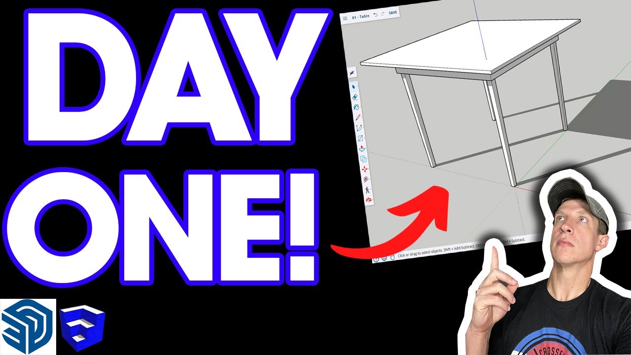 SketchUp in 30 Days: Day 1 - Create a Table 🛠️