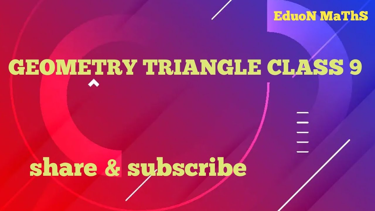 Triangle Class 9 | Area Formula | Eduon Maths 📐