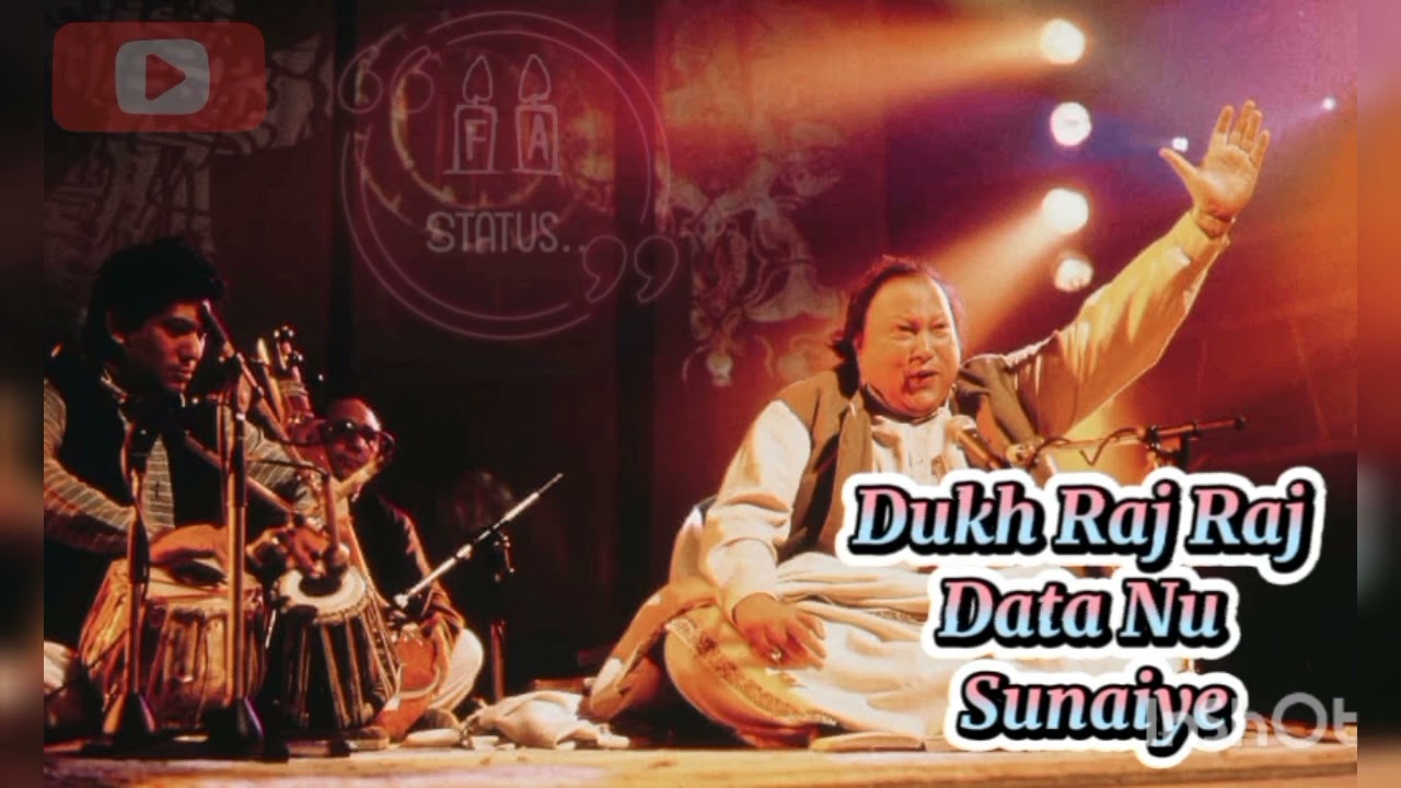 Nusrat Fateh Ali Khan's Soulful Qawali | Dukh Raj Raj Data Nu Sunaiye 🎶