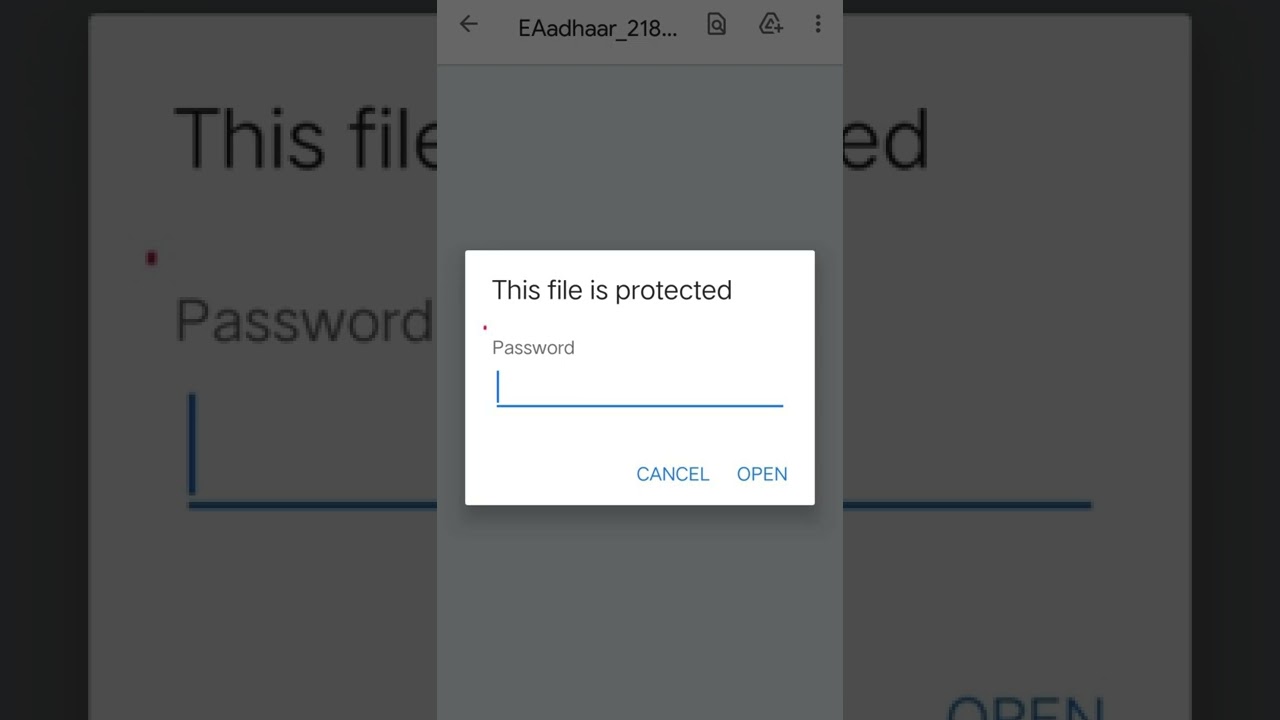 Protected File #shorts