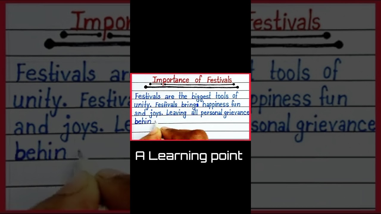 Importance of Festivals in Our Lives 🎉