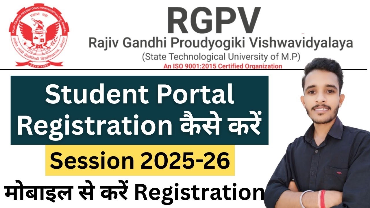 RGPV Portal Registration 2025-26 | Student Login Guide