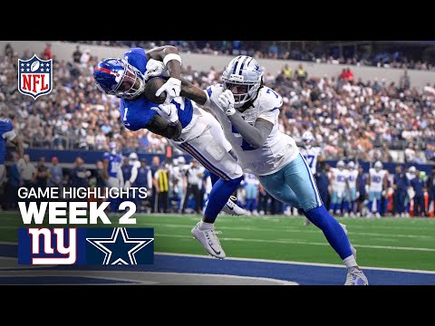 New York Giants vs Dallas Cowboys Game Highlights | 2025 NFL Season Week 2
