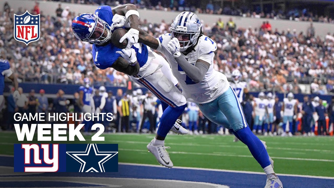 Giants vs Cowboys Week 2 Highlights | 2025 NFL Season π