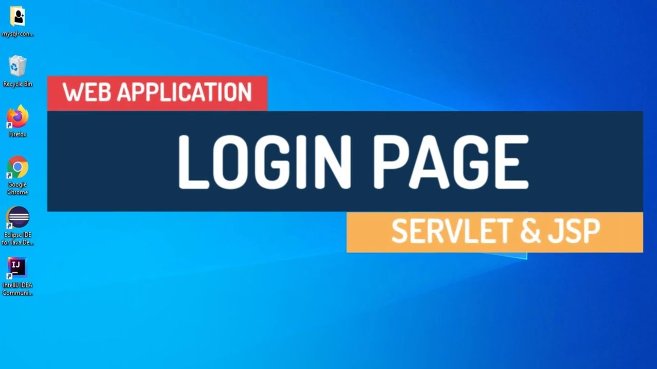 Login using Servlet and JSP