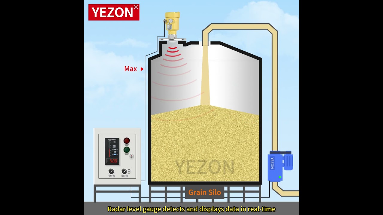 Radar Level Transmitter for Grain Silos 🌾